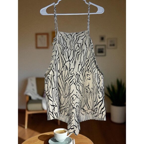 Princess Polly Pants - Princess Polly Women's Overalls Zebra Striped Size 2